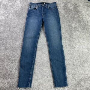 Hudson Jeans Women's 24* Blue Skinny Mid-Rise Dark Denim Stretch Barbara